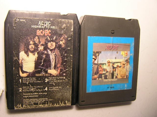 2 AC/DC 8-Track Tapes Highway To Hell & Dirty Deeds Done Dirt Cheap | eBay