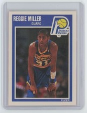 Tarjeta de baloncesto Fleer Reggie Miller 1989-90 #65