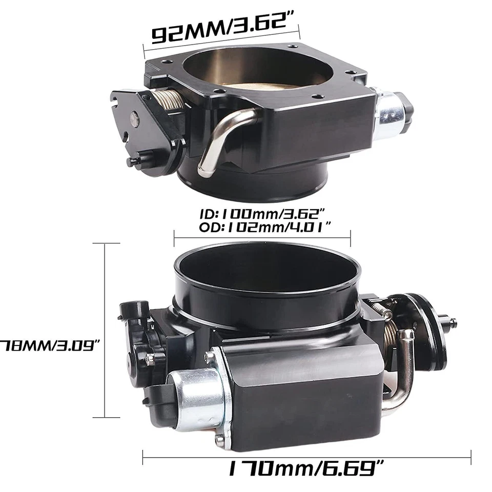 92MM LS Throttle Body with Position Sensors TPS IAC For LSX/LS1/ LS2/LS3/LS6/LS7 - Изображение 2 из 4
