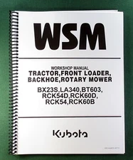 Kubota BX23S Workshop Manual: 511 Pages Full Color & Protective Covers!