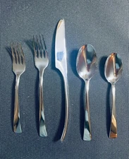 ZWILLING BELLASERA 5-PC FLATWARE SET MIRROR POLISHED 18/10 STAINLESS STEEL NEW