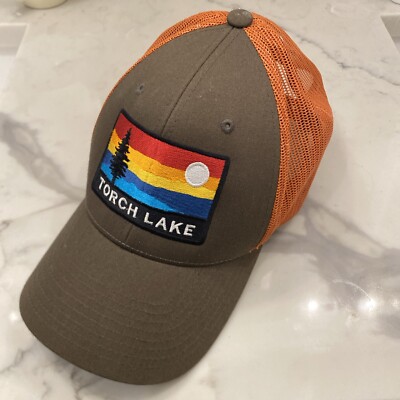 Torch Lake Michigan Baseball Hat Green Orange From Butch s Marina Richardson 115