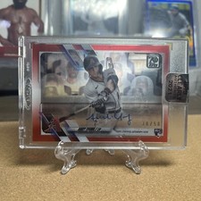 2021  ANDY YOUNG TOPPS CLEARLY AUTHENTIC AUTO RED /50 RC ARIZONA DIAMONDBACKS