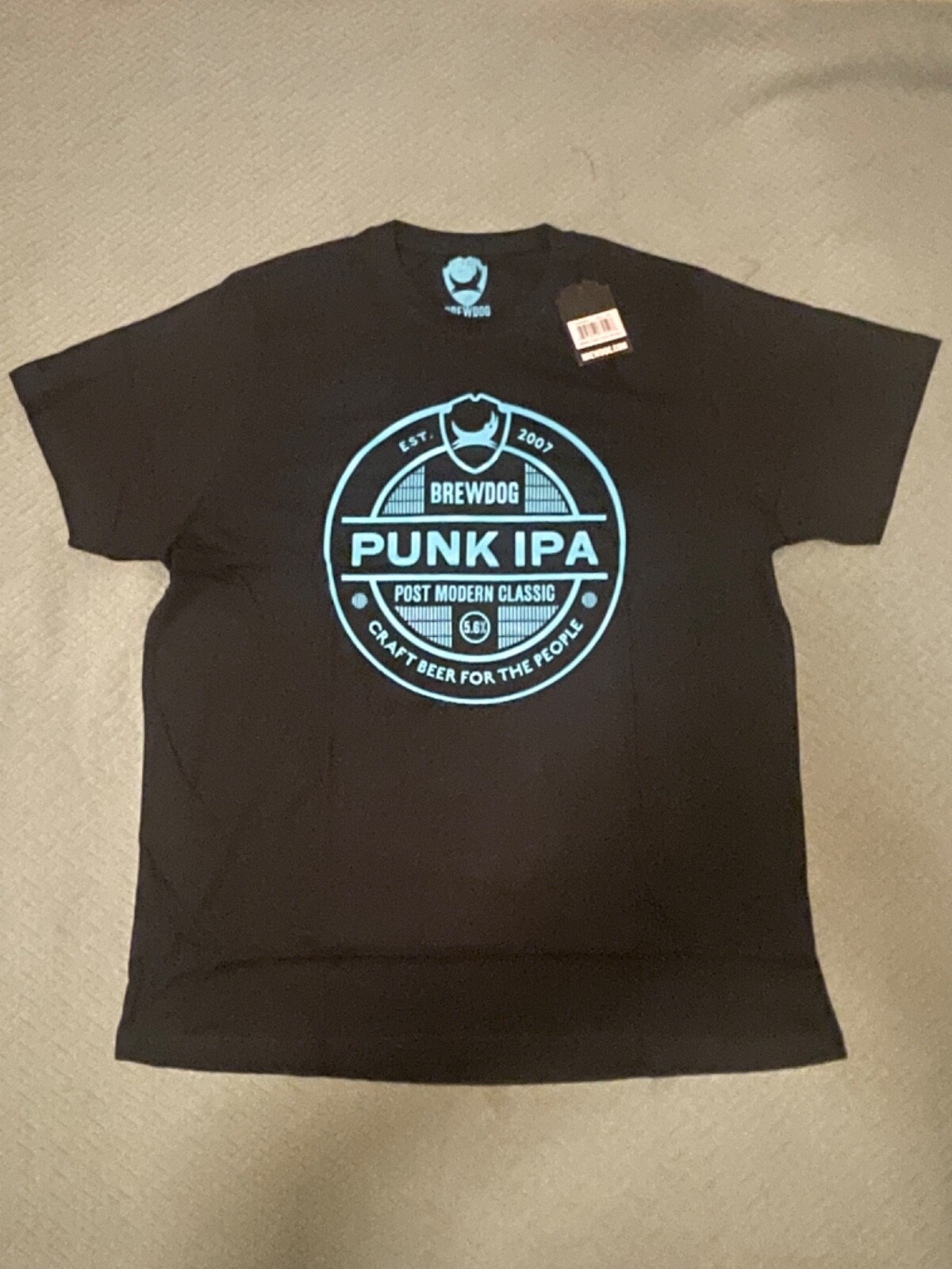 Brewdog Tee Shirt Punk IPA Men’s XXL Black Brand New in Original Packaging image 6