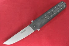 Custom Radical 194 by Tom Ferry  .18" Tanto Blade, Carbon Fiber Handle