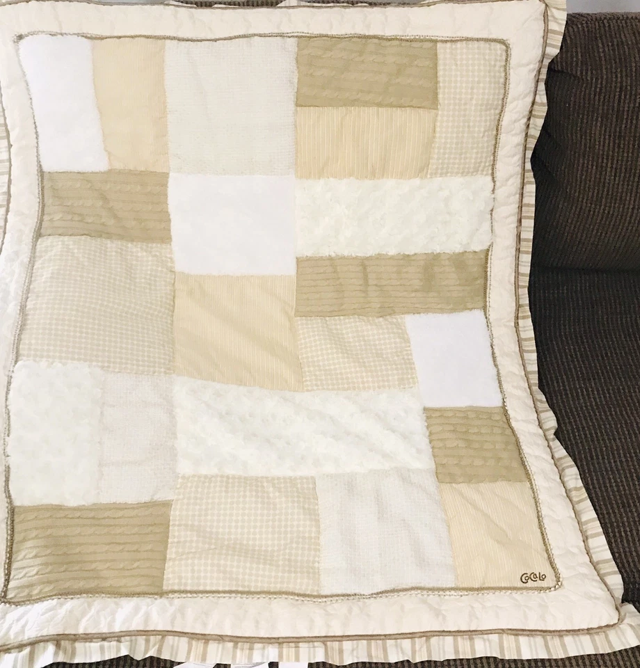 Juego de cuna COCALO bebé guardería alta costura beige neutro niño niña ropa de cama y decoración Foto 4 de 4