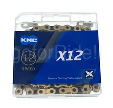 KMC X12 Speed 126L Chain Gold/Black