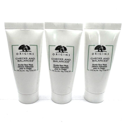 Origins Checks & Balances Frothy Face Wash Set Of 3 x 0.5 Oz. / 15mL each