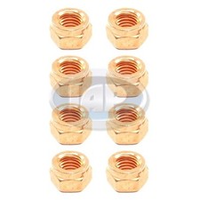 Vw Bug Ghia Bus Exhaust Lock Nut Kit Set Of 8 8 Pack 8 X 1.25 Made In Germany