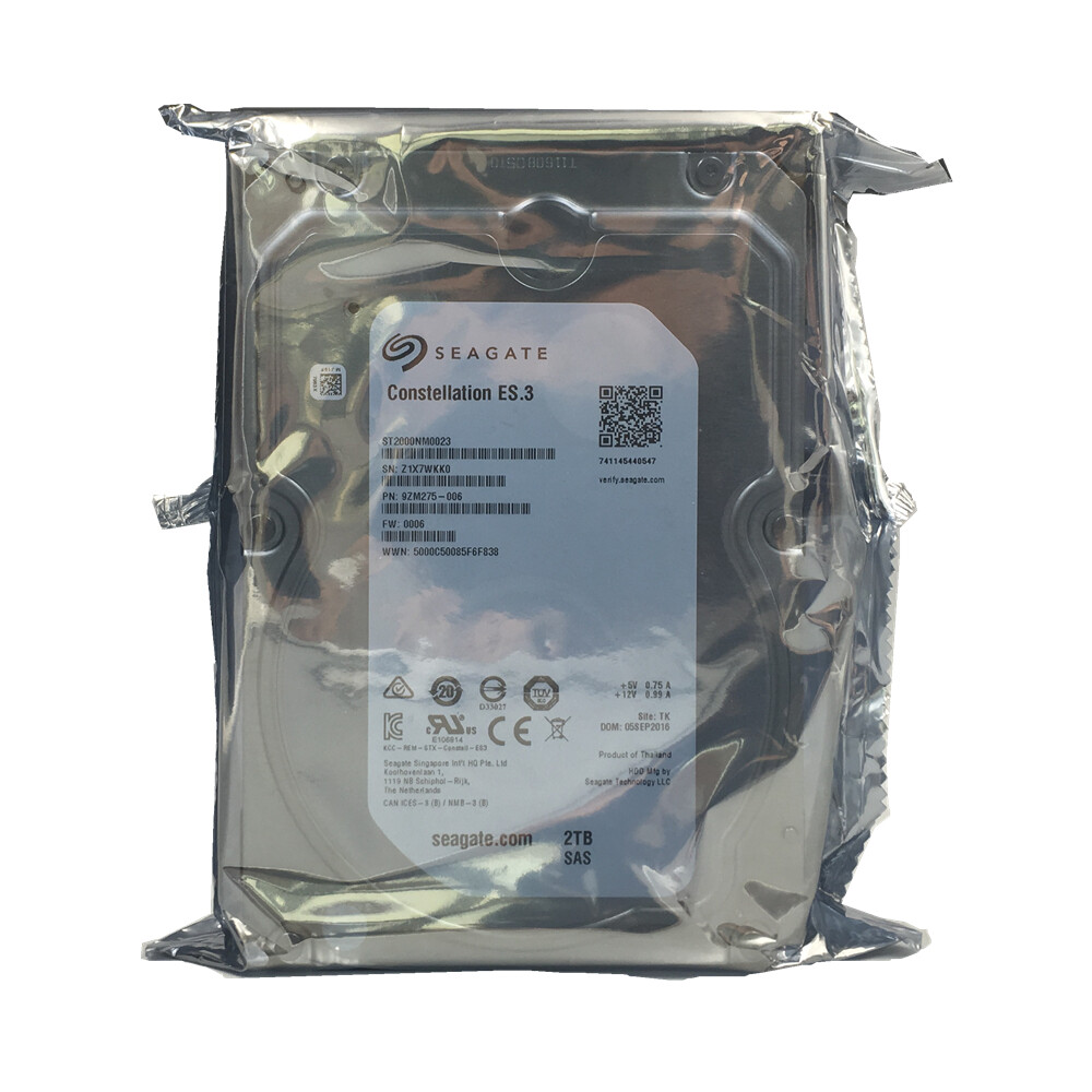 Seagate ST2000NM0023 Constellation ES.3 2TB 6G 128MB Internal 7200RPM 3.5" HDD