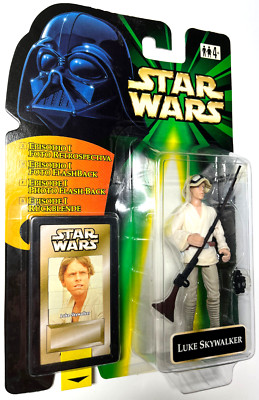 STAR WARS - POTF2 - LUKE SKYWALKER - EUROPEAN FLASHBACK CARD - MOC OVP