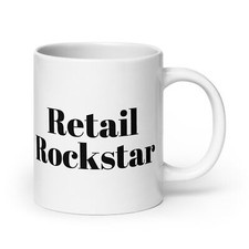 Retail/Sales Retail Rockstar White glossy mug
