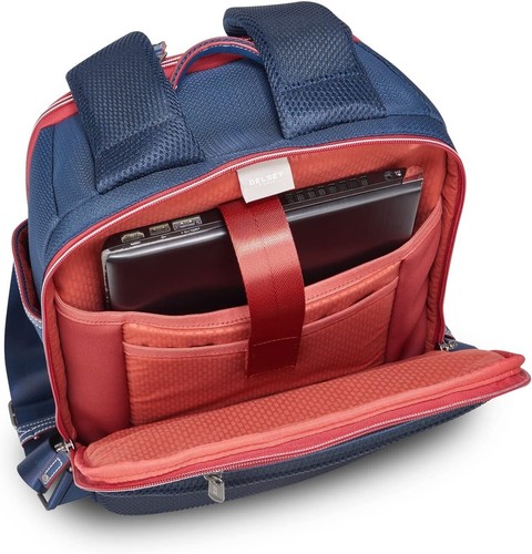 DELSEY PARIS Chatelet 2.0 Travel Laptop Backpack, Navy - Afbeelding 8 van 9