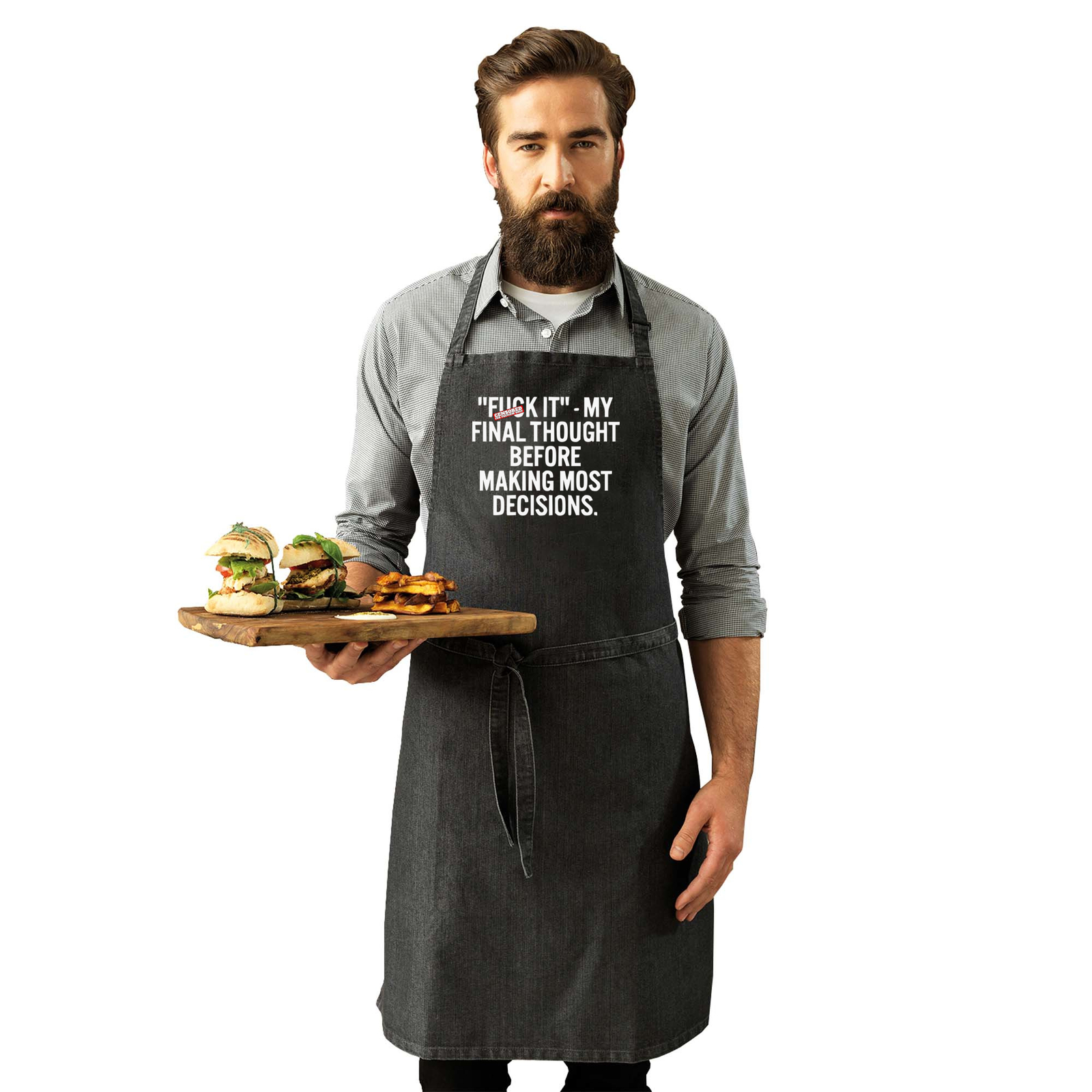 My Final Thought Before Decisions Novelty Funny Kitchen Premium Apron ...