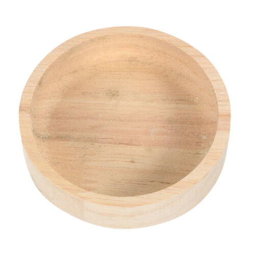 Small Animal Foods Dish Hamster Feeder Wear-resistant Feeding Bowl Wood