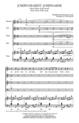Joseph Dearest, Joseph Mine (Josef Lieber, Josef Mein) SATB Arran