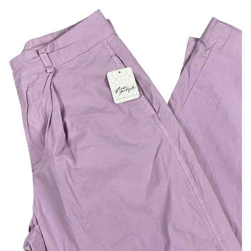 Free People Luca Barrel Pants Lavender Size size UK 6, BNWT - Picture 9 of 10