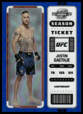 2023 Panini Chronicles UFC #373 Justin Gaethje Blue | eBay