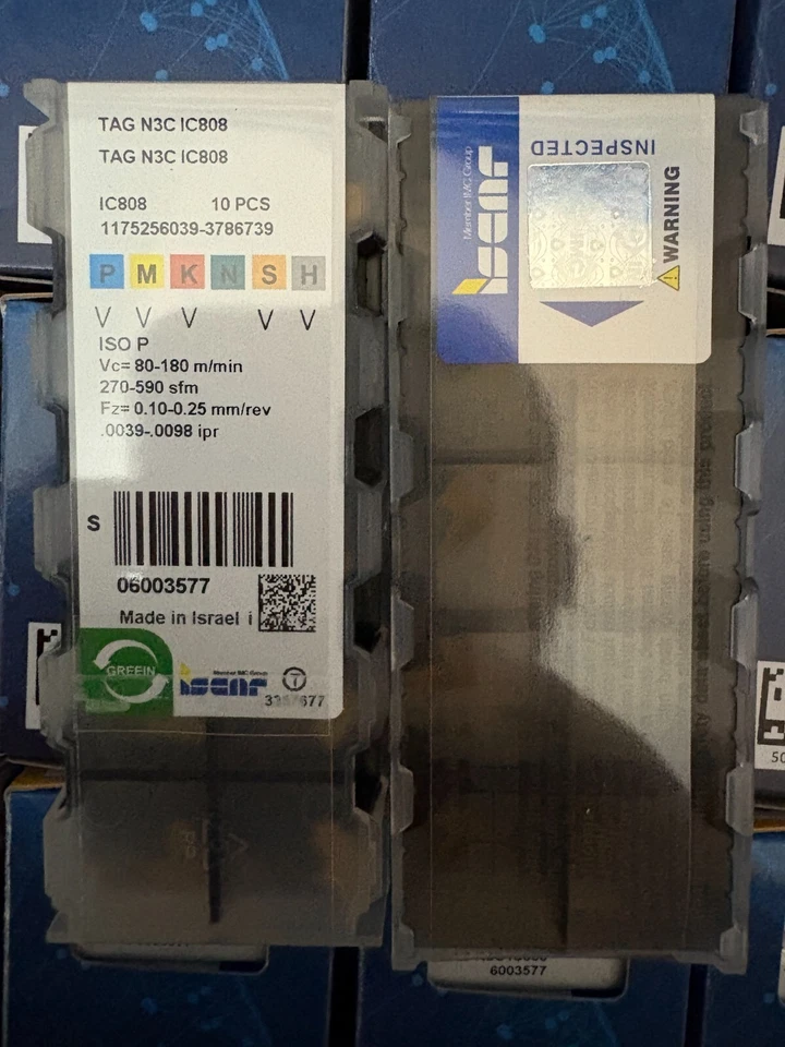 TAG N3C IC808/ISCAR 10 PCS
