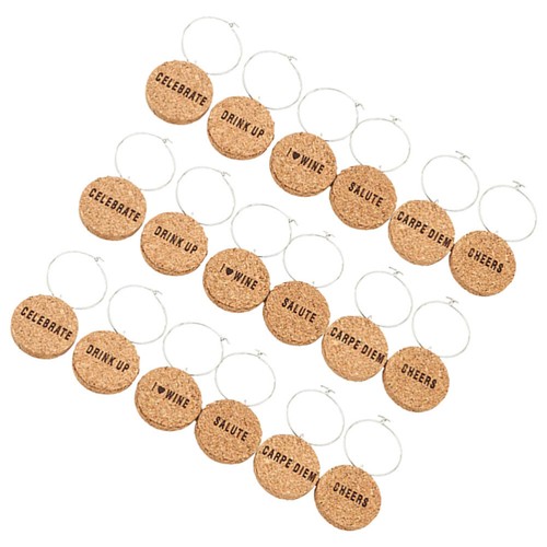 18 Pcs Weinglasmarkierungszubehör Trinkglas-Marker Glasanhänger Für Getränke - Bild 6 von 12