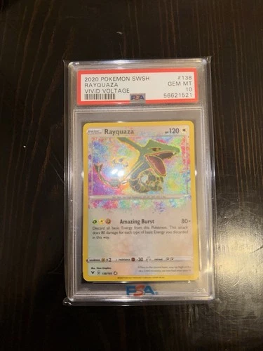 Rayquaza Vivid Voltage Amazing Rare 138/185 PSA 10 GEM MINT