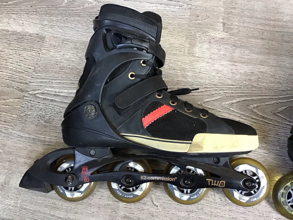 Patines en línea K2 Two M para hombre Comisión Dos para hombre TALLA 13 patines usados en excelente estado hojas raras Foto 3 de 4