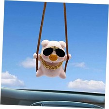 Cute Piggy Car Hanging Ornament, Funny Decor for Rear View Mirror, Piggy5