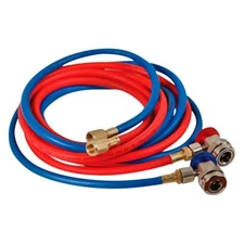 FJC 120" R-134a Premium A/C Charging Hose & Manual Coupler Set