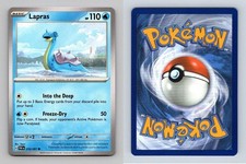 Lapras #16/91 Scarlet & Violet Paldean Fates Common Pokemon 2024 TCG Card