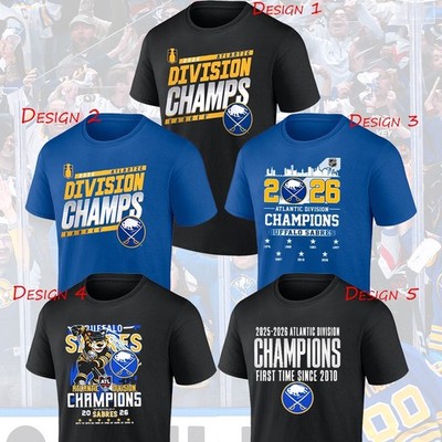 Buffalo Sabres 2026 Atlantic Division Champions Unisex Size S-5XL Gifts For Fans