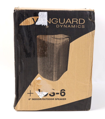 IOS-6 6  Outdoor Speaker Vanguard Dynamics Outdoor Weatherproof Black w184