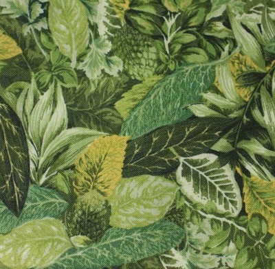 Feline Drive Fabric Farmer Johns Marketplace II GREENS - Fat Quarter (18x22'') FQ