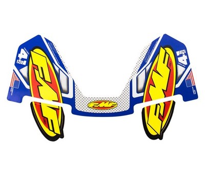FMF 20 Original Logo Aufkleber Deko Set Blau Für FMF 4.1 Hintere Auspuffrohre