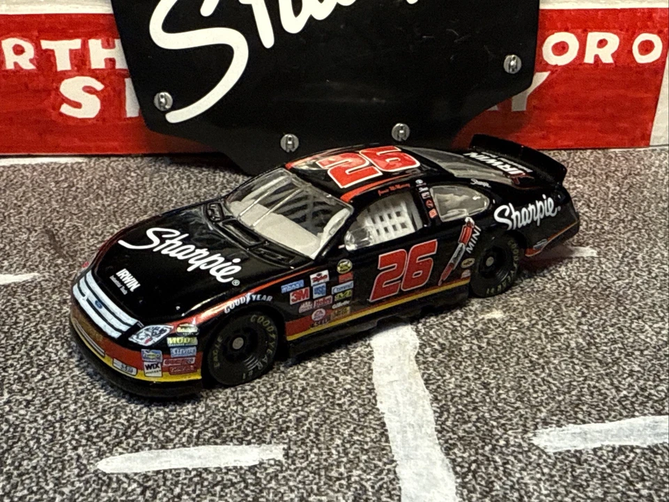 2006 Jamie McMurray #26 Sharpie 1/64 Nascar Action Diecast Loose With Hood - Image 2 of 4