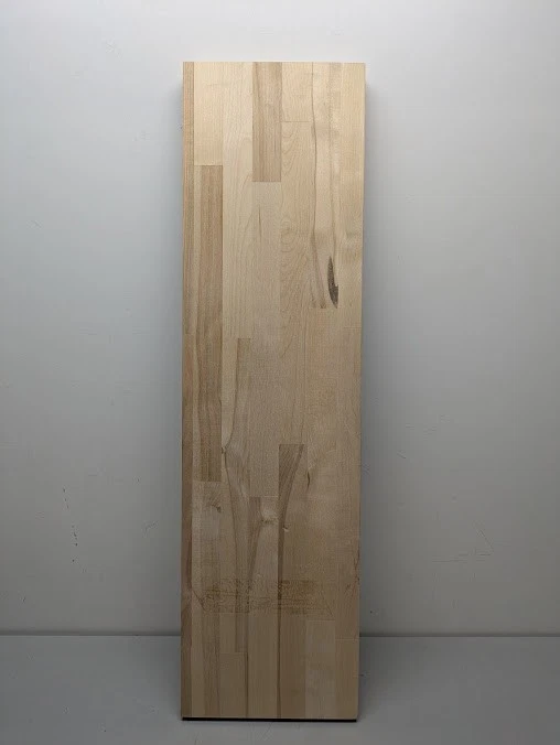 36 in X 10 in x 1.5 in Unfinished Natural Birch Floating Decorative Wall Shelf
