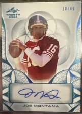 2024 Leaf Trinity - Joe Montana #BA-JM2 Platinum /49 (AU)