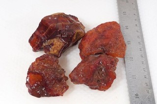 Carnelian Agate 15.4 oz lapidary rough lot #4x