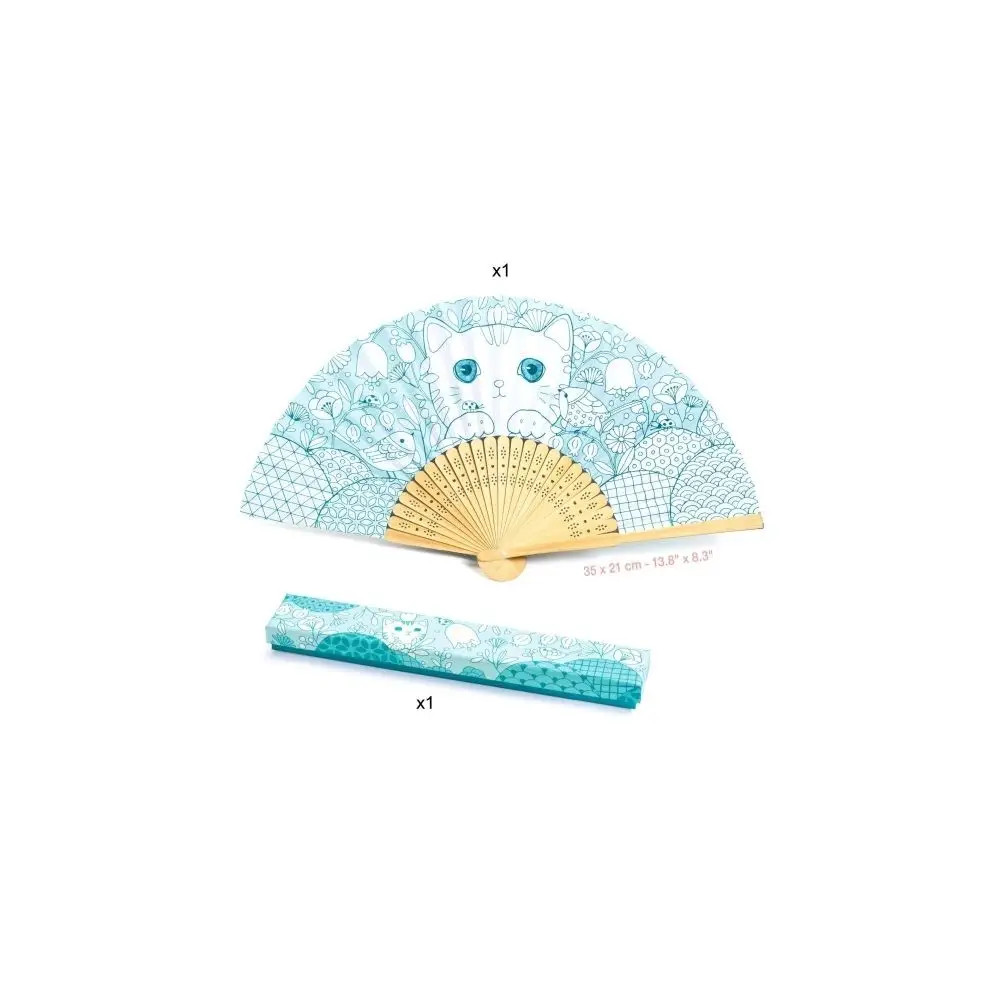 Djeco Mehrfarbig Diy - Fächer Mit Etui - Image 2