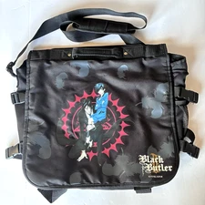 Hot Topic Black Butler Sebastian Ciel Messenger Backpack Tote Crossbody Adjustbl