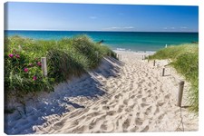 Leinwandbild Ostseestrand - Weg in Ahrenshoop - Christian Müringer