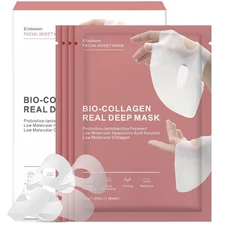 Bio-Collagen Face Mask Deep Hydrating Overnight Sheet Mask Firming Elasticity