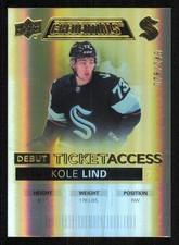 2021-22 Upper Deck Credentials Yellow #108 Kole Lind /249