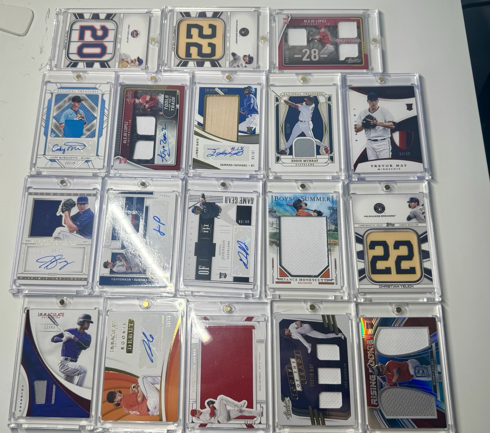 78 MLB ALL Patch, Auto, Numbered Lot From National Treasures, Immaculate, Panini view 7