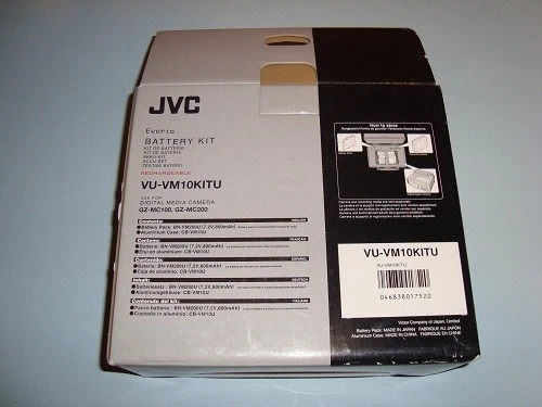 Kit de batería JVC 65766 Everio VU-VM10KITU Foto 3 de 3