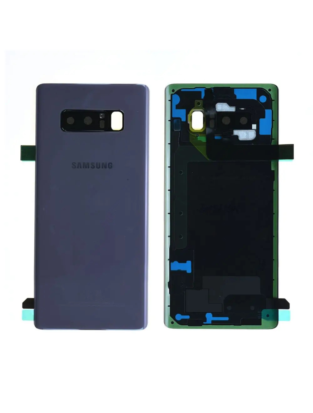 Réparer vitre arrière Samsung Galaxy Note 8 brisée couleur orchidée