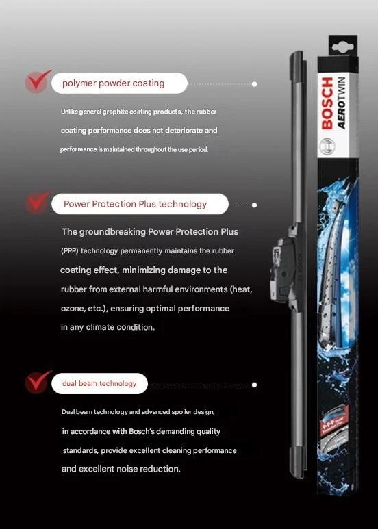 Tesla Model Y Bosch Wiper Bosch Aerotwin Wiper Set A621S [From Jan. 2021~] (2p) - Image 3 of 4