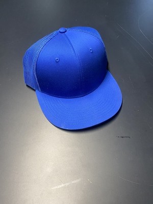 Decky Snapback Hat Flat Bill Baseball Cap - Mesh Blank Plain Trucker Hat