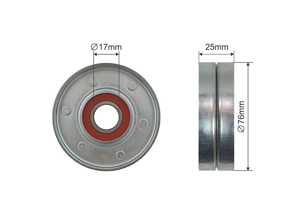 V-belt tensioner pulley Metal RNK-VW-008 NTY for AUDI VW SKODA - Image 7