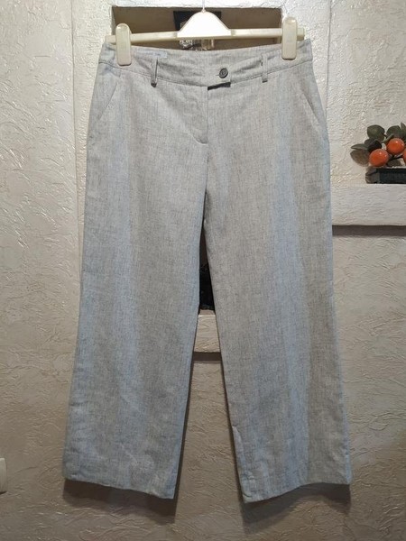 Women Trousers Grey Wool 36 / S / 44