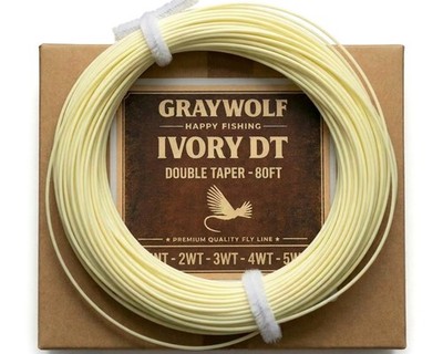 Graywolf IVORY DT3 Fly Line   Double Taper 3wt   Loops Both Ends   Light Line